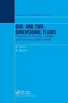 One- and Two-Dimensional Fluids - Antal Jakli, A. Saupe