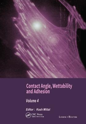 Contact Angle, Wettability and Adhesion, Volume 4 - 