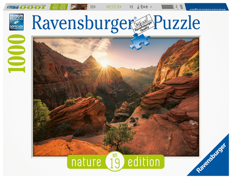 Ravensburger Puzzle Nature Edition 16754 - Zion Canyon USA - 1000 Teile Puzzle für Erwachsene und Kinder ab 14 Jahren