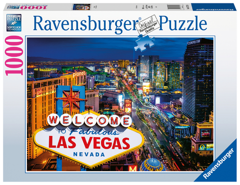 Ravensburger Puzzle 16723 - Las Vegas - 1000 Teile Puzzle für Erwachsene und Kinder ab 14 Jahren