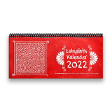 Tischkalender- Planer 2022 „Labyrinth“ Buntkalender® Rot