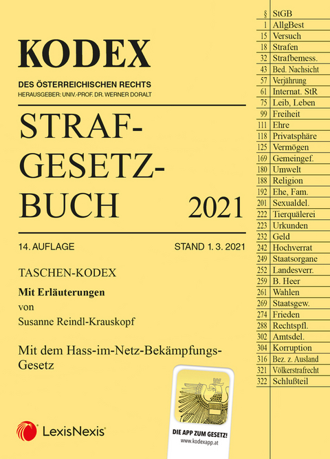 Taschen-Kodex Strafgesetzbuch 2021 - 