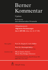 Allgemeine Bestimmungen, Art. 1-109 OR (ohne Art. 62-67 OR), 9. Ergänzungslieferung - 