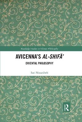 Avicenna's Al-Shifā' - Sari Nusseibeh