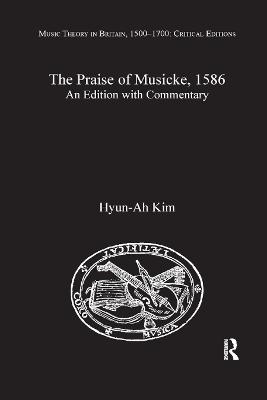 The Praise of Musicke, 1586 - Hyun-Ah Kim