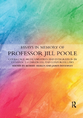 Essays in Memory of Professor Jill Poole - 