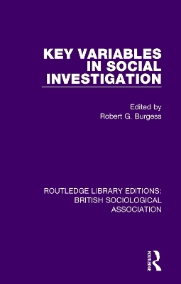 Key Variables in Social Investigation - 