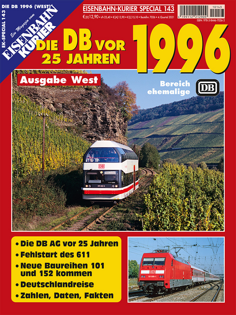 Die DB vor 25 Jahren - 1996 Ausgabe West