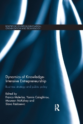 Dynamics of Knowledge Intensive Entrepreneurship - 