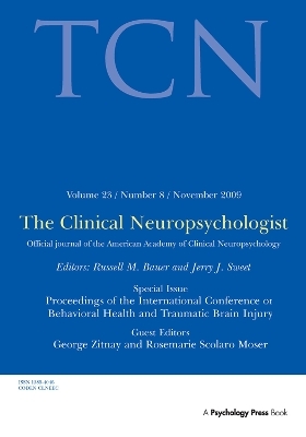 Proceedings of the International Conference on Behavioral Health and Traumatic Brain Injury - 