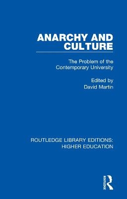 Anarchy and Culture - David Martin