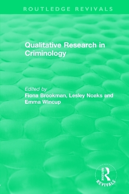 Qualitative Research in Criminology (1999) - 