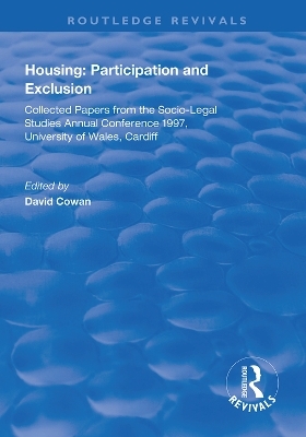 Housing: Participation and Exclusion - 