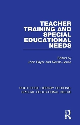 Teacher Training and Special Educational Needs - 