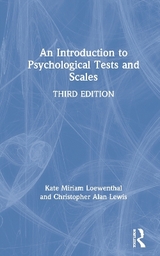 An Introduction to Psychological Tests and Scales - Loewenthal, Kate Miriam; Lewis, Christopher Alan