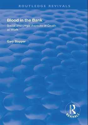 Blood in the Bank - Gary Slapper