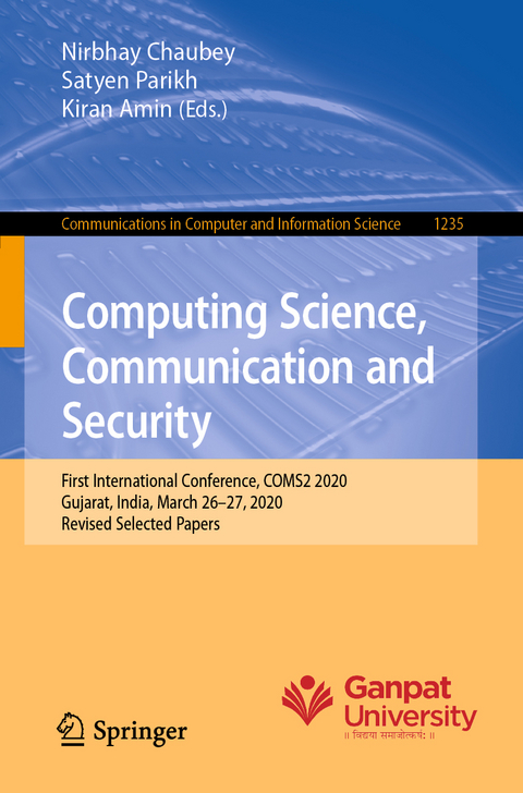 Computing Science, Communication and Security - 