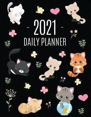 Cats Daily Planner 2021 - Happy Oak Tree Journals