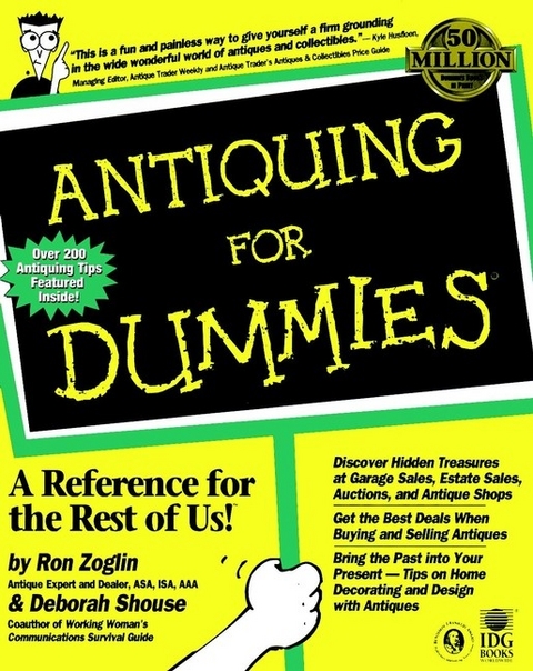 Antiquing For Dummies - Ron Zoglin, Deborah Shouse