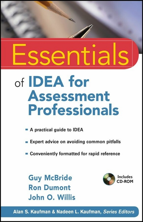 Essentials of IDEA for Assessment Professionals - Guy McBride, Ron Dumont, John O. Willis