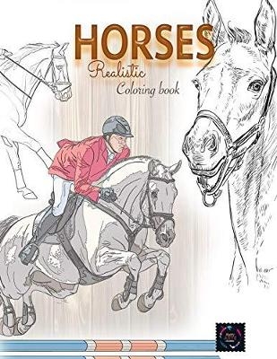 Realistic horses coloring book - Happy Arts Coloring