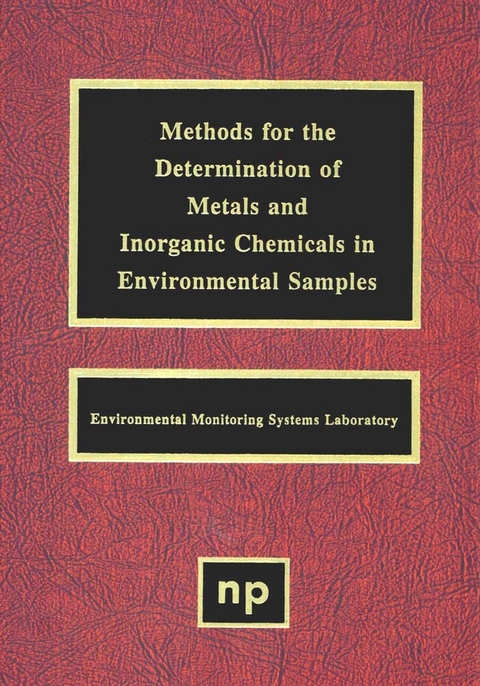 Methods for the Determination of Metals in Environmental Samples -  Epa