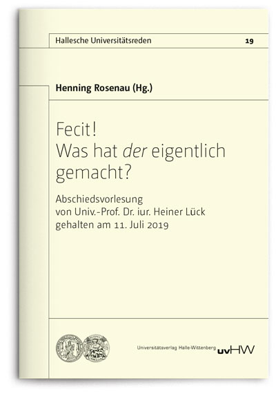 Fecit! Was hat <i>der</i> eigentlich gemacht? - 