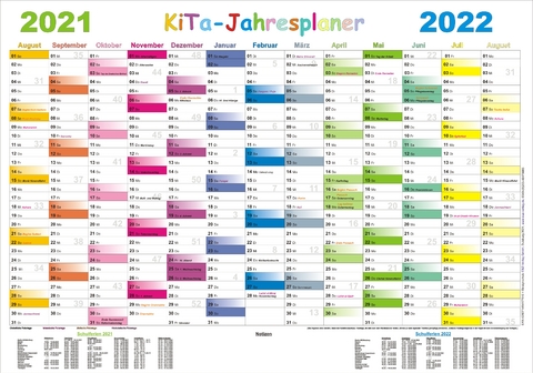 Kita-Jahresplaner 2021/2022