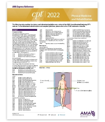 CPT Express Reference Coding Card 2022: Physical Medicine & Rehabilitation -  American Medical Association