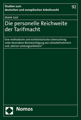 Die personelle Reichweite der Tarifmacht - Malek Said