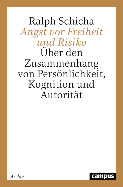 Angst vor Freiheit und Risiko - Ralph Schicha