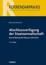 Abschlussverfügung der Staatsanwaltschaft - Raimund Brunner