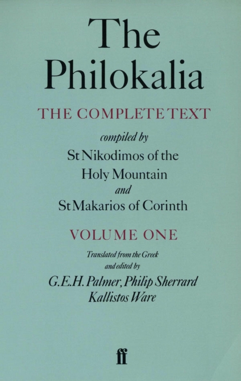 Philokalia Vol 1 -  G.E.H. Palmer