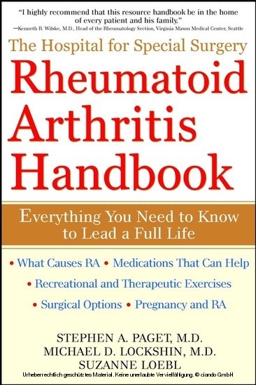 Hospital for Special Surgery Rheumatoid Arthritis Handbook -  Michael D. Lockshin,  Suzanne Loebl,  Stephen A. Paget