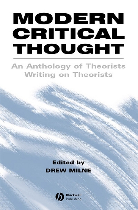 Modern Critical Thought - 