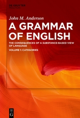 A Grammar of English / Categories - John M. Anderson