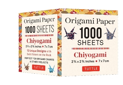 Origami Paper Chiyogami 1,000 sheets 2 3/4 in (7 cm) - 