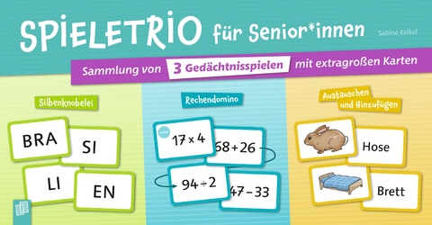 Spieletrio für Senioren und Seniorinnen - Sabine Kelkel