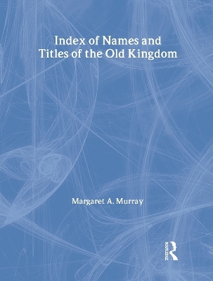 Index Of Names & Titles Of The -  MURRAY