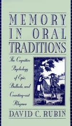 Memory in Oral Traditions -  David C. Rubin