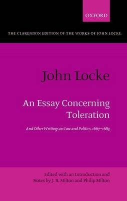 John Locke: An Essay concerning Toleration - 