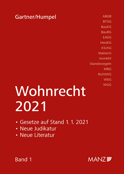 Wohnrecht 2021 - Herbert Gartner, Nikolaus Humpel