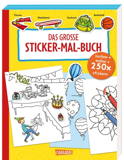 Das große Sticker-Mal-Buch - Karoline Hahnfeld