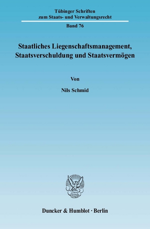 Staatliches Liegenschaftsmanagement, Staatsverschuldung und Staatsvermögen. -  Nils Schmid