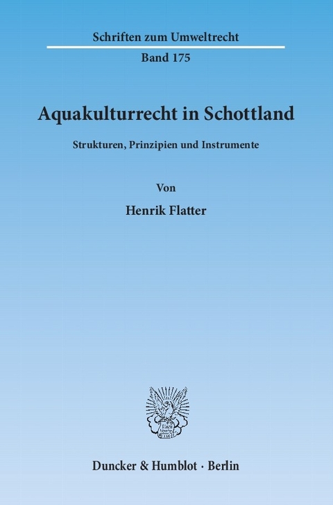 Aquakulturrecht in Schottland. -  Henrik Flatter