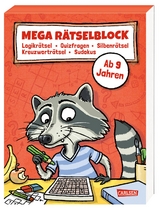 Mega Rätselblock - Logikrätsel, Quizfragen, Silbenrätsel, Kreuzworträtsel, Sudokus - Philip Kiefer