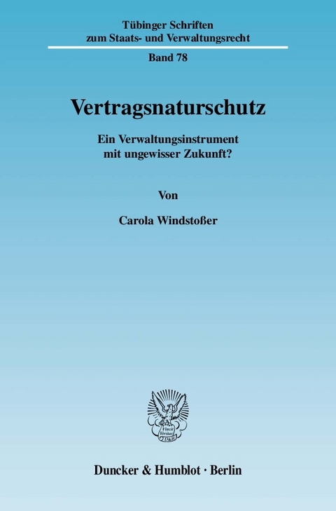 Vertragsnaturschutz. -  Carola Windstoßer