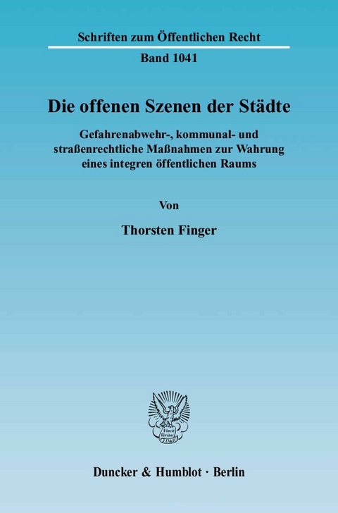 Die offenen Szenen der Städte. -  Thorsten Finger