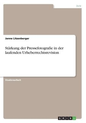 StÃ¤rkung der Pressefotografie in der laufenden Urheberrechtsrevision - Janne Litzenberger