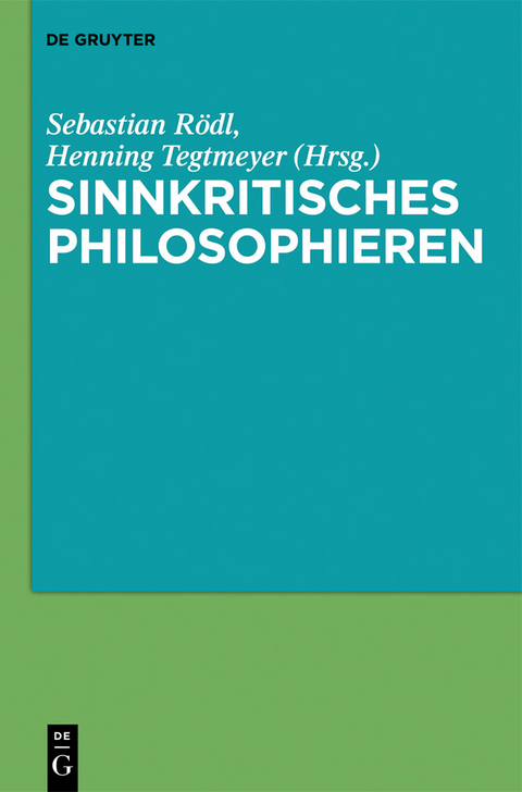 Sinnkritisches Philosophieren - 